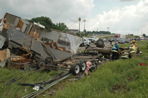 I-44 Accident Scene in St. Clair
